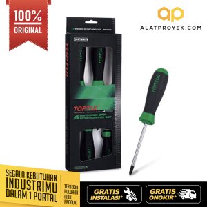 Obeng Phillips Super-Grip Screwdriver Set 4pcs Toptul GAAE0401