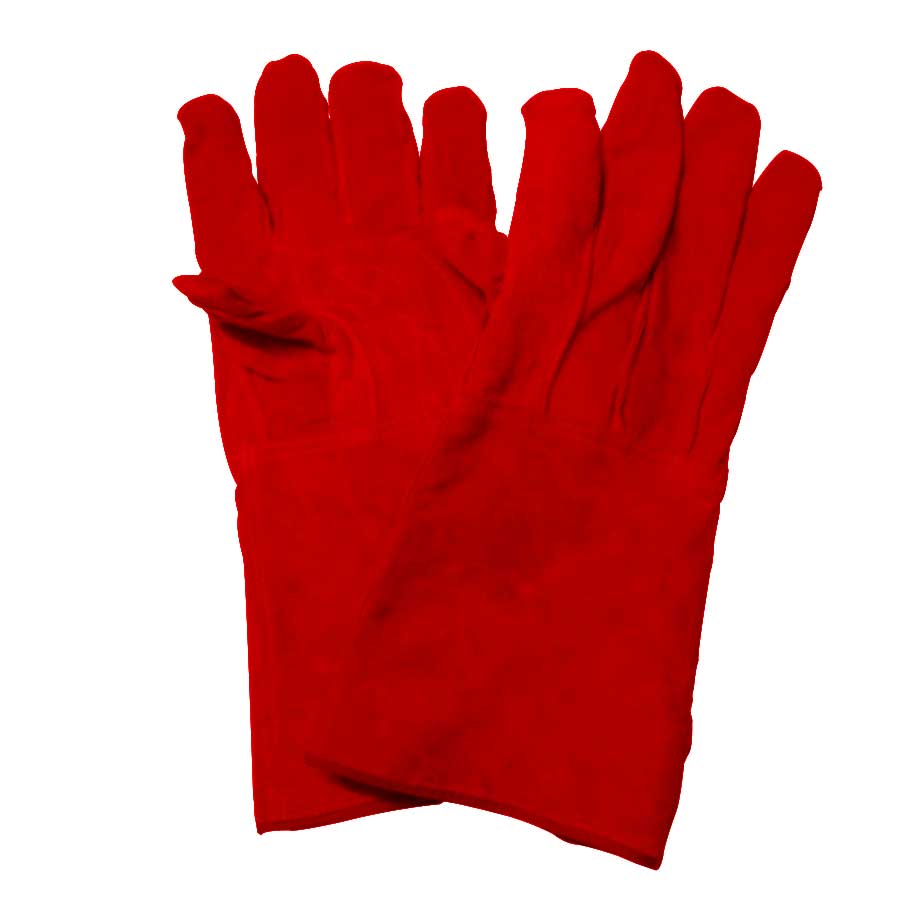 Sarung Tangan Las Glove Welding 14 inch Leather Merah Krisbow KW1000246