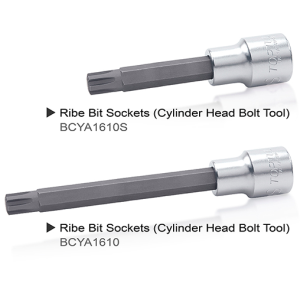 Kunci Sock 1/2" Toptul BCYA1610S Ribe Bit Socket Cylinder Head Bolt Tool M10S