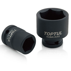 Kunci Sock Flank Impact Sockets 1/2" DR. 6PT 12mm Toptul KABA1612