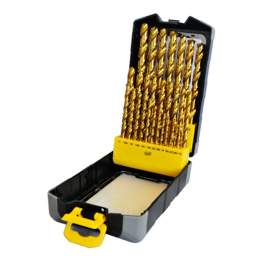 Set Mata Bor HSS Twist Drill Bits 1-10MM 19 Pcs KRISBOW 10085031