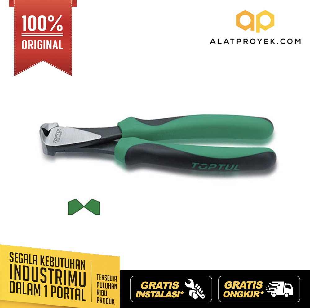 Tang Potong Plier Heavy Duty End Cutting Nippers 6" Toptul DJBA2206