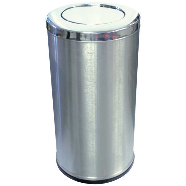 Tempat Sampah Bundar Waste Bin Round Stainless Steel Matt 80L Krisbow