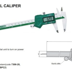 Left Hand Digital Caliper 0-300mm/0-12" Insize 1130-300