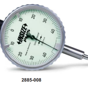 One Revolution Precision Dial Indicator (Flat Back) 0.08mm Insize 2885-008F