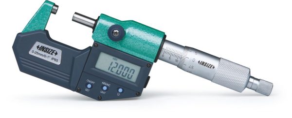 Digital Outside Micrometer (IP65) 175-200mm/7-8" Insize 3101-200A