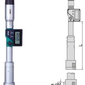 Digital Three Points Internal Micrometer (with setting ring) 30-40mm/1.18-1.57" Insize 3127-40