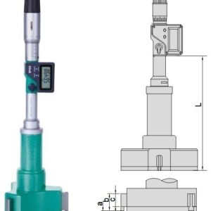 Digital Three Points Internal Micrometer (with setting ring) 62-75mm/2.44-2.95" Insize 3127-75