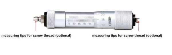 Internal Micrometer With Interchangeable Anvils 75-100mm Insize 3226-1001