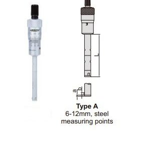 Three Points Internal Micrometer (with setting ring) 10-12mm Insize 3227-12