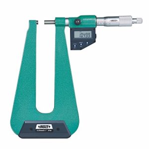 Mikrometer Digital Sheet Metal Micrometer (flat-flat tips, throat depth 155mm) 0-25mm/0-1" Insize 3539-253A