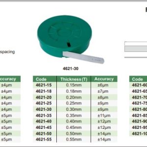 Pengukur Ketebalan Feeler Gage Tape 0.10mm Insize 4621-10