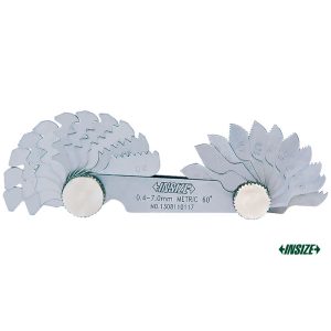 Alat Ukur Pitch Gage Insize 4820-452 (Metric 60° and Whitworth 55°) 0.25-6.0mm, 4-62TPI