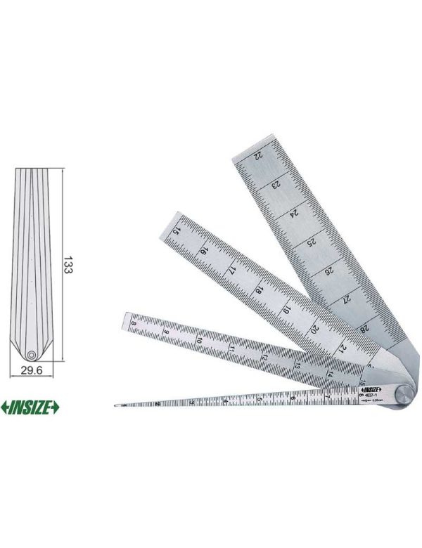 Alat Ukur Taper Gage Set 1-29mm Insize 4837-1