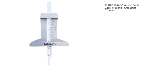 Jangka Sorong Vernier Depth Gage 0-30mm Insize 1244-30