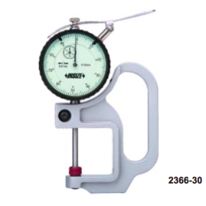 Thickness Gage (spherical -flat tips) 0-30mm Insize 2366-30B