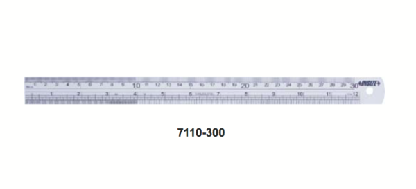 Penggaris Besi Steel Rule (need to be ordered in full bags, 5pcs/bag) 600mm/24" Insize 7110-600