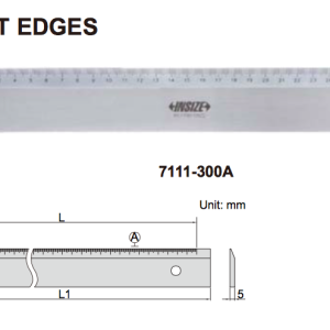 Penggaris Besi Insize 500mm Straight Edge 7111-500A