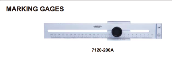 Penggaris Besi Marking Gage 0-250mm Insize 7120-250A
