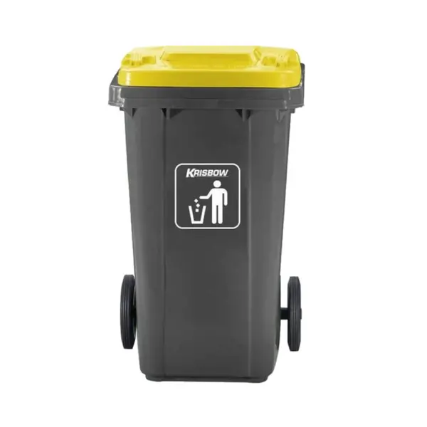 Krisbow 240 Ltr Tempat Sampah Plastik New Eco - Abu-abu