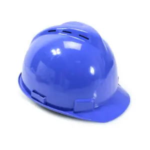 Krisbow Brim Vented Helm Keselamatan Kerja Hdpe - Biru