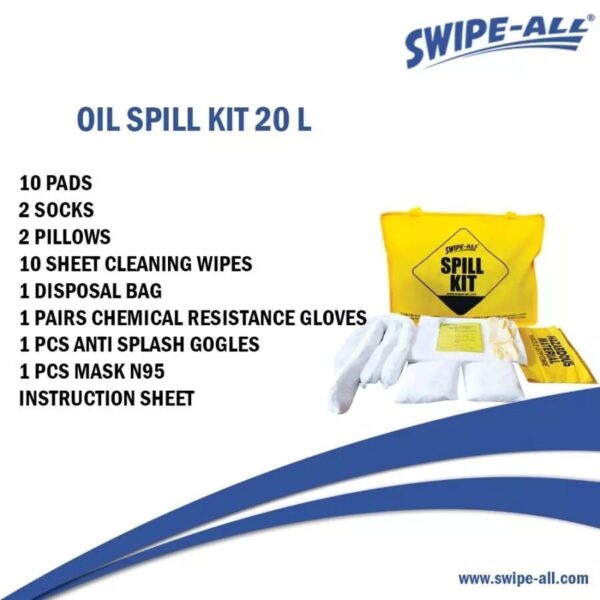 Swipe-All P20 Oil Spill Kit 20 Liter Penyerap Tumpahan Oli minyak