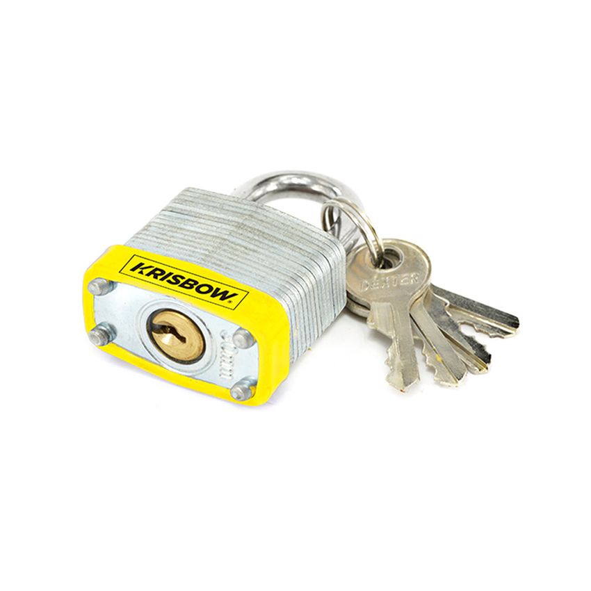 Krisbow Gembok Laminasi Short Shackle Silver