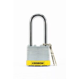 Krisbow Gembok Laminasi Long Shackle Silver