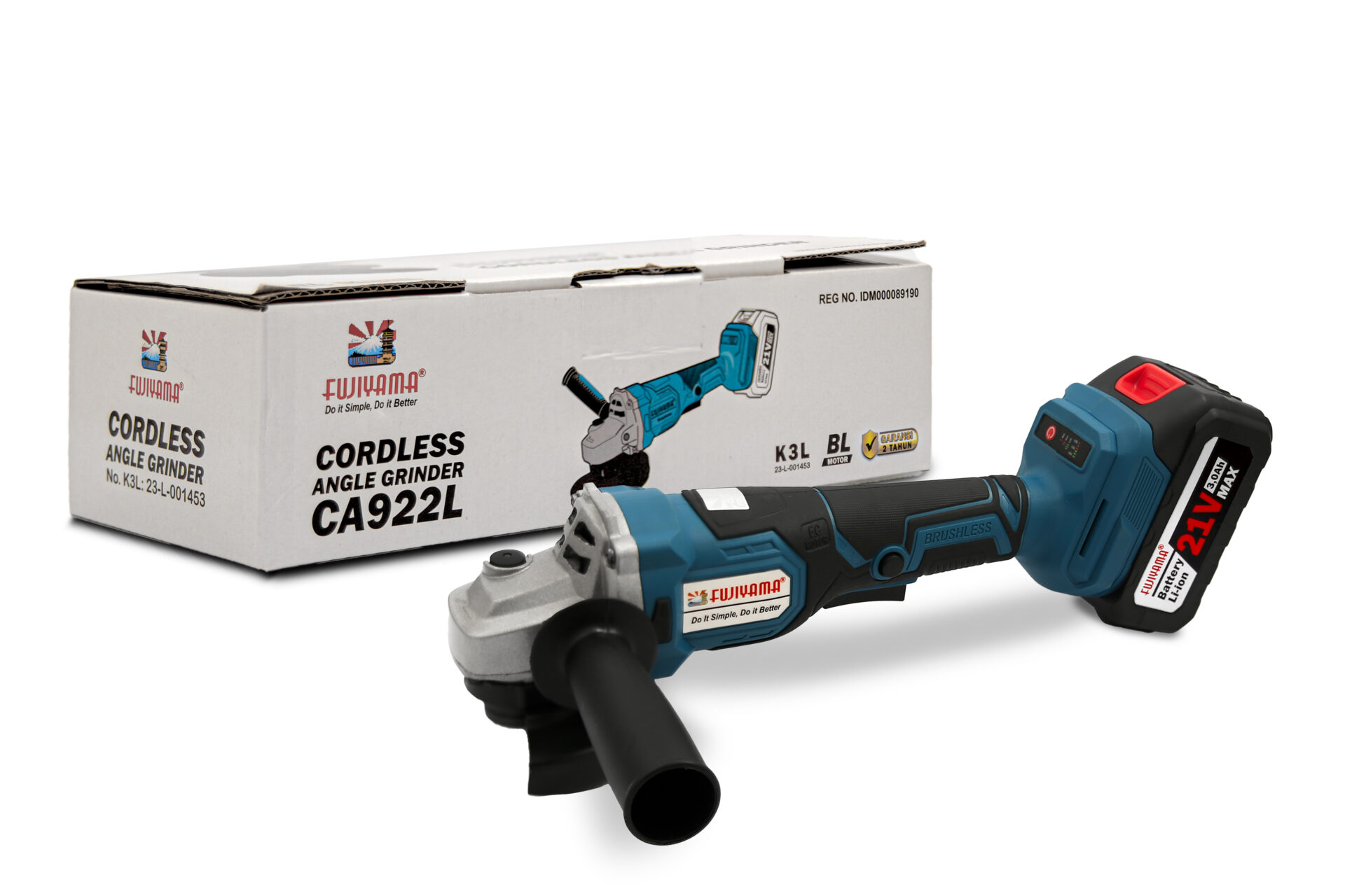 FUJIYAMA CA 922 L Li Cordless Angle Grinder 4 Inch 21V