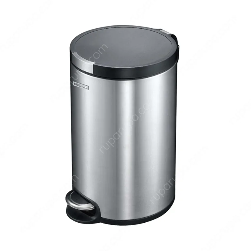 Krisbow Tempat Sampah Pedal Round 12 Ltr Silver