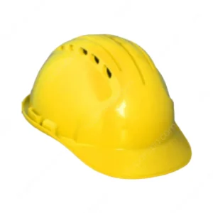 Krisbow Helm Keselamatan Kerja Front Brim Ecm Hdpe Kuning