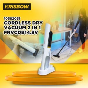Krisbow Frvcdb14.8v Dry Vacuum Cleaner Cordless 2 In 1
