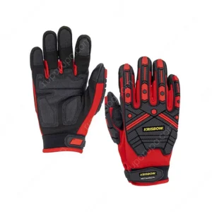 Krisbow Srsg517 Sarung Tangan Pengaman Impact Mekanis Ukuran L Hitam/merah