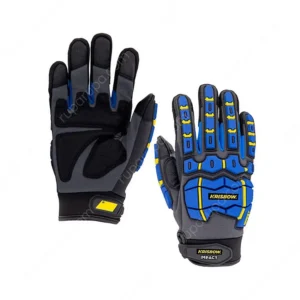 Krisbow Srsg519 Sarung Tangan Pengaman Impact Mekanis Ukuran L Hitam/biru