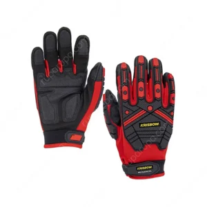 Krisbow Srsg516 Sarung Tangan Pengaman Impact Mekanis Ukuran M Hitam/merah