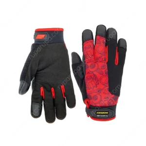 Krisbow Srsg206 Sarung Tangan Pengaman Mekanis Ukuran M Hitam/merah