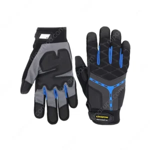 Krisbow Srsg208 Sarung Tangan Pengaman Mekanis Ukuran M Hitam/biru