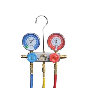 Krisbow Ersr134 Set Testing Manifold Untuk Tabung Freon R134a 90 cm