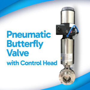 Serinox Clamp Butterfly Valve Pneumatic with Control Head Size 2