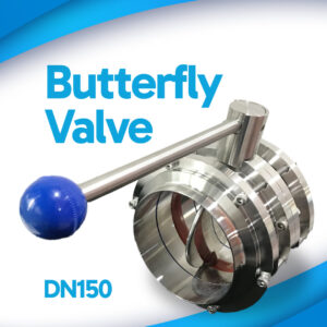 Serinox Butterfly Valve Sanitary Stainless Steel DN150 3PC