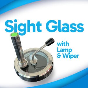 Serinox Union Sight Glass with Lamp & Wiper Sanitary