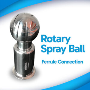 Serinox Spray Ball Sanitary Rotary Ferrule End
