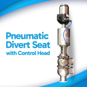 Serinox Pneumatic Divert Seat Valve with Control Head