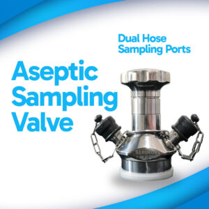 Serinox Sanitary Aseptic Sampling Valve Dual Hose Sampling Ports