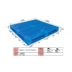 Krisbow Pallet Plastik Ref Pfr 120x120x15 Cm Biru