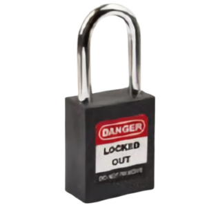 Lototo L410BLK Safety Padlock Keyed Differ Shackle Length 38 Mm