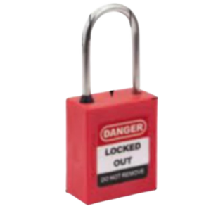 Lototo LS31RED Keyed Differ Charting System Safety Padlock Shackle Length 38 Mm
