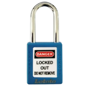 Lototo L410BLU Safety Padlock Keyed Differ Shackle Length 38 Mm