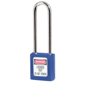 Lototo L410LTBLU Safety Padlock Keyed Differ Charting System Shackle Length 76 Mm