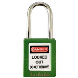 Lototo L410GRN Safety Padlock Keyed Differ Shackle Length 38 Mm